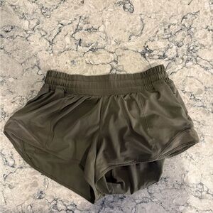 Army Green Women's Shorts 2.5inch low waisted